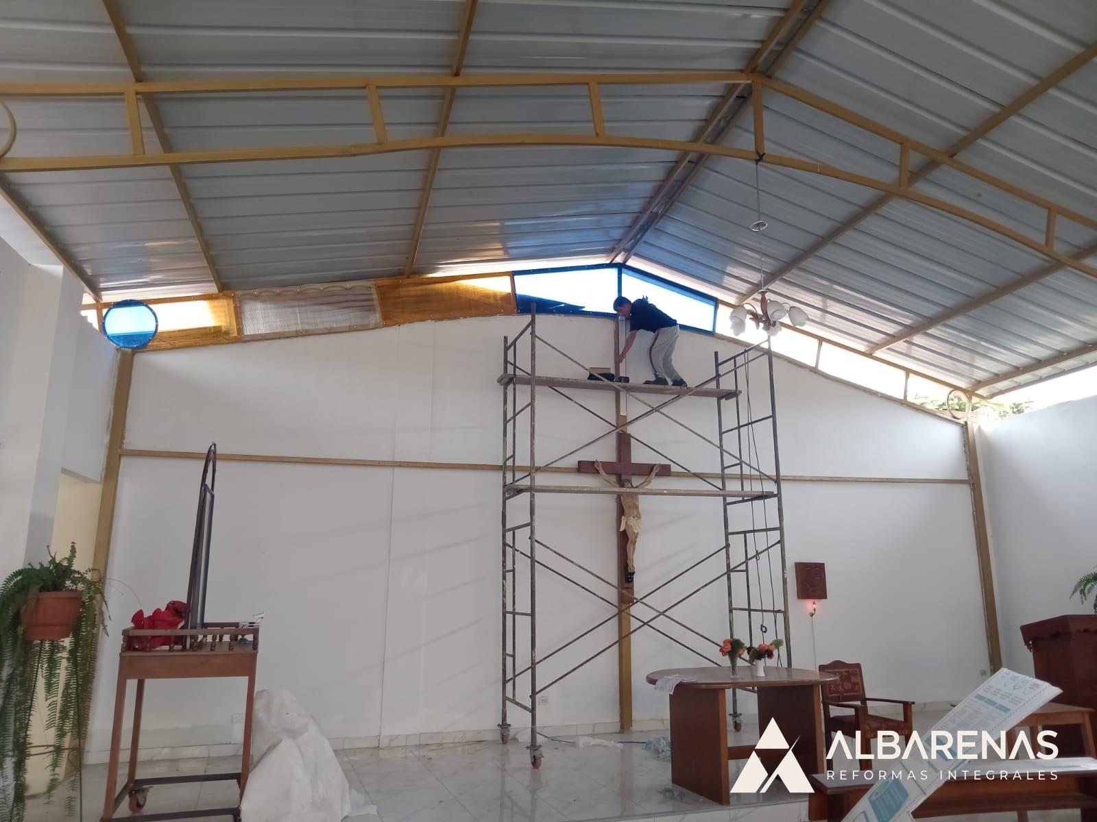 Capilla · vista general en obra