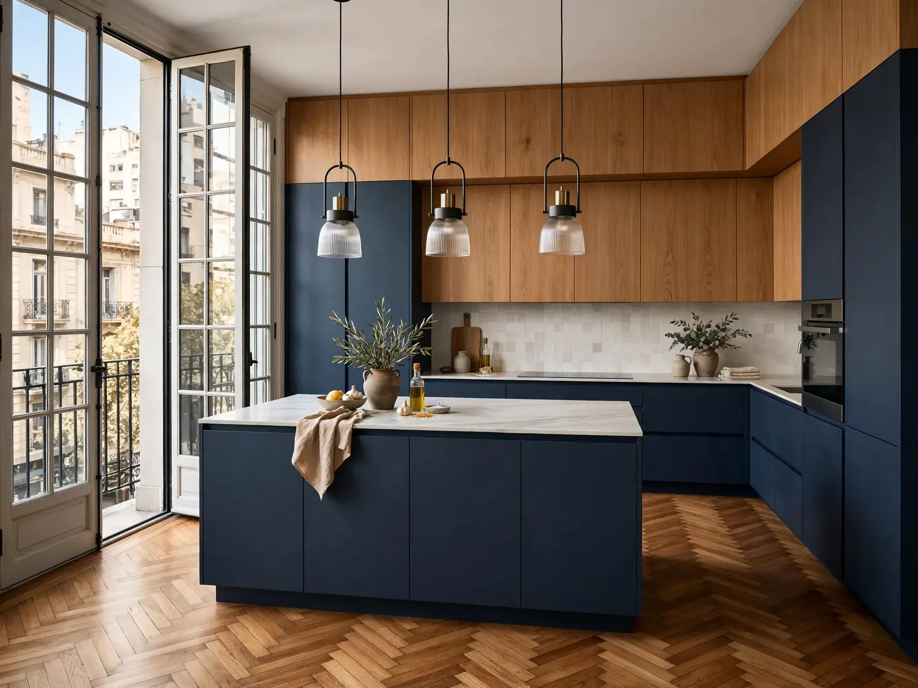 Cocina integral con muebles a medida realizada por Albarenas